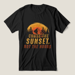 Chase the sunset, not the hours Tri-Blend shirt