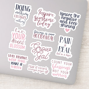 Chase Those Dreams 10pc Waterproof Sticker Set