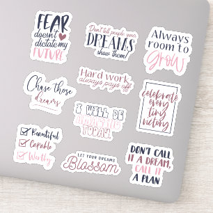 Chase Those Dreams 10pc Waterproof Sticker Set