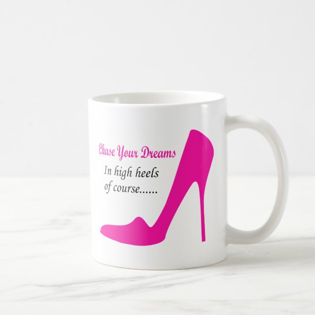 chase your dreams High Heels Coffee Mug (Right)
