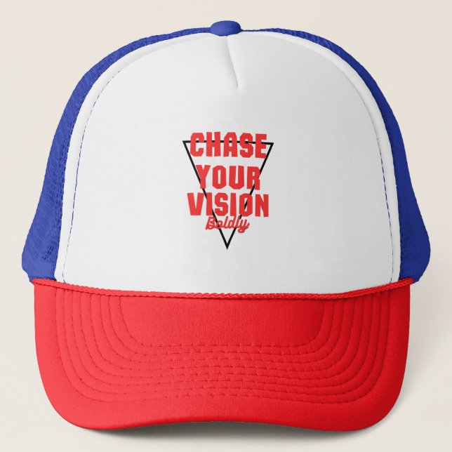 chase your vision (Hoodies,T shirts,mug) Trucker Hat (Front)