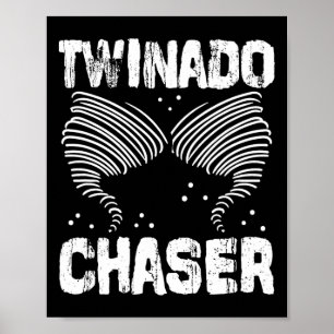 Chaser Funny Mum Dad Twin Parents Poster