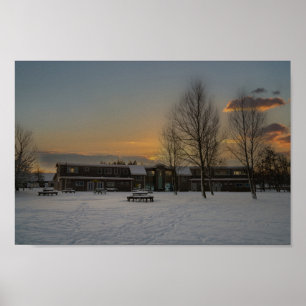 Chasewater Innovation Centre In The Snow Poster