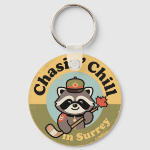 Chasin’ Chill Surrey with a Cool Racoon Mountie Key Ring