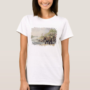 Chasing a Tiger across a River, from "Oriental Fie T-Shirt