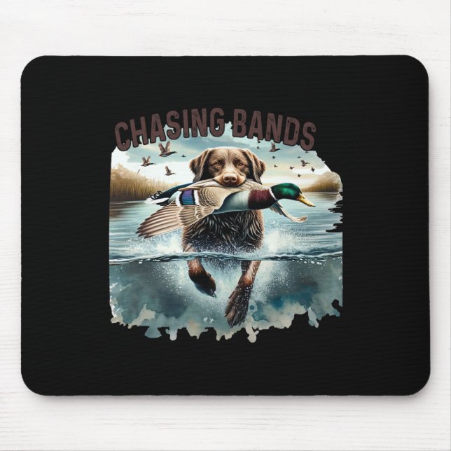 Chasing Bands Duck Hunting  Mouse Pad (Front)