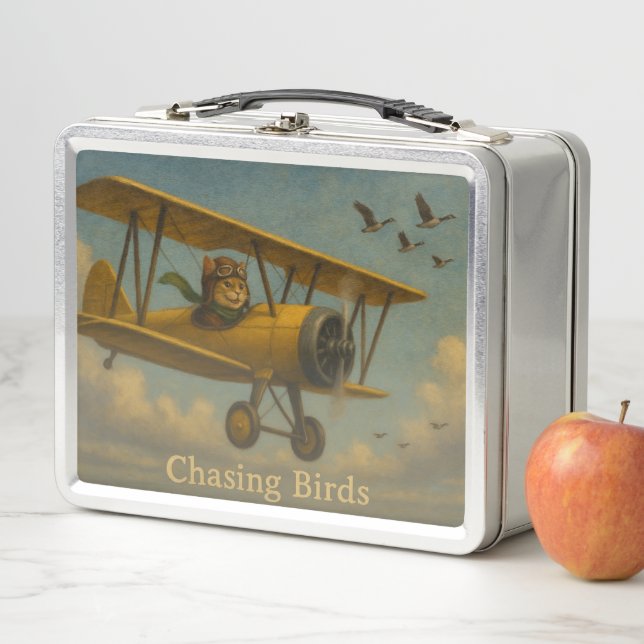 Chasing Birds Metal Lunchbox (In Situ)