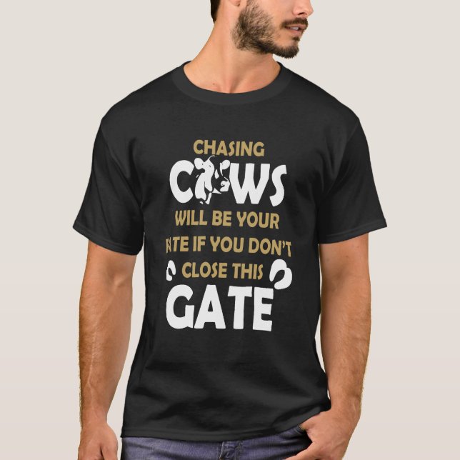 Chasing Cows T-Shirt (Front)