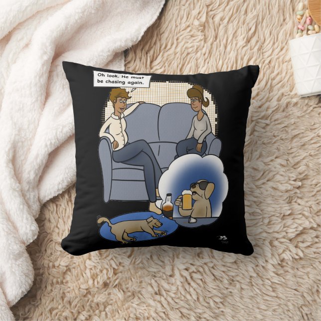 Chasing Dream Black Cushion (Blanket)