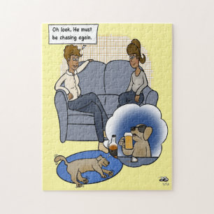 Chasing Dream Yellow Jigsaw Puzzle