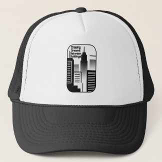 Chasing Dreams Between Buildings Urban Design Trucker Hat