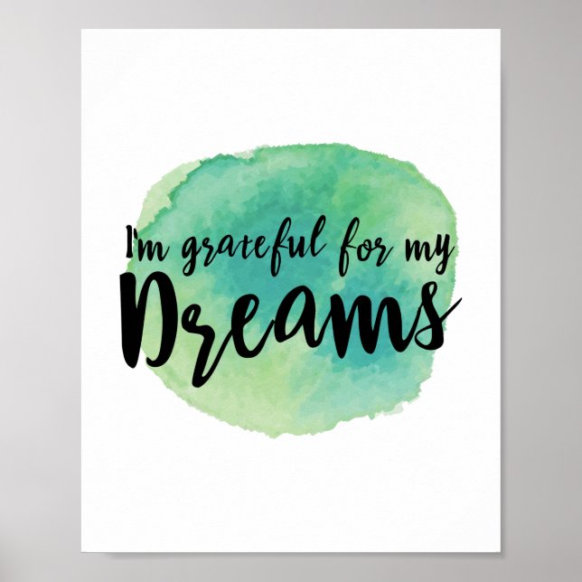 chasing dreams quotes for success motivation poster (Front)