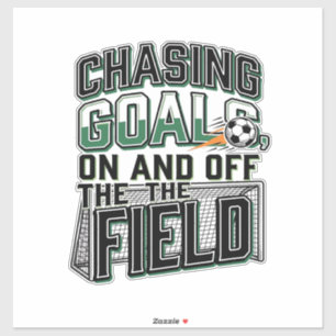 Chasing Goals Soccer Vintage Field Shirt Design_1