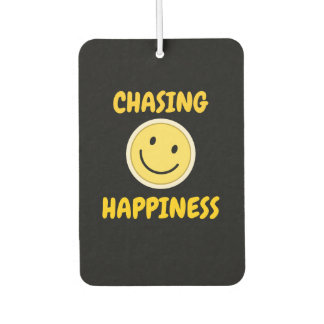 Chasing Happiness Smiley Face Positive Car Air Freshener