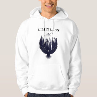 Chasing High Altitude Eagle Hiking Double Exposure Hoodie