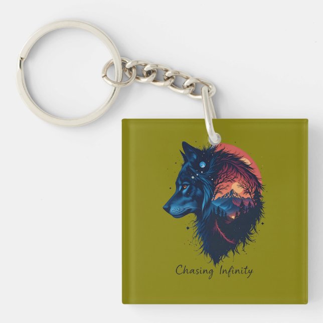 Chasing Infinity keychain (Front)