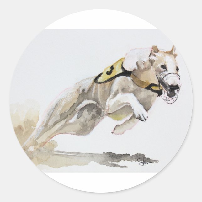 Chasing Rusty Classic Round Sticker (Front)