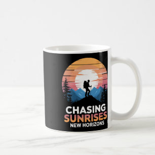Chasing Sunrises New Horizons Outdoor Hiking Coffee Mug