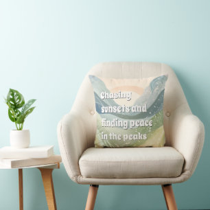 Chasing sunsets and finding peace in the peaks cushion