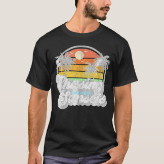 Chasing Sunsets Beach Summer Sunset 70's T-Shirt