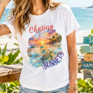 Chasing Sunsets Graphic Tee | Summer Beach Style