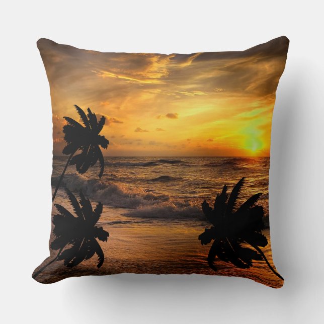 CHASING SUNSETS OCEAN SCENERY NATURE   CUSHION (Front)