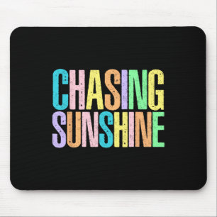 Chasing Sunshine Hawaii Beach Funny Summer Vacatio Mouse Pad