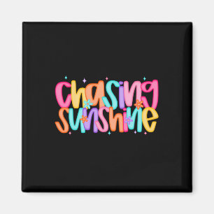 Chasing Sunshine Hawaii Beach Seashell Funny Summe Magnet