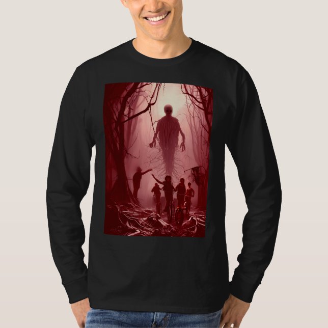 Chasing the Bad Guys (Red) T-Shirt (Front)