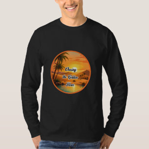 Chasing the Golden Hour Sunset Oasis Aesthetic T-Shirt