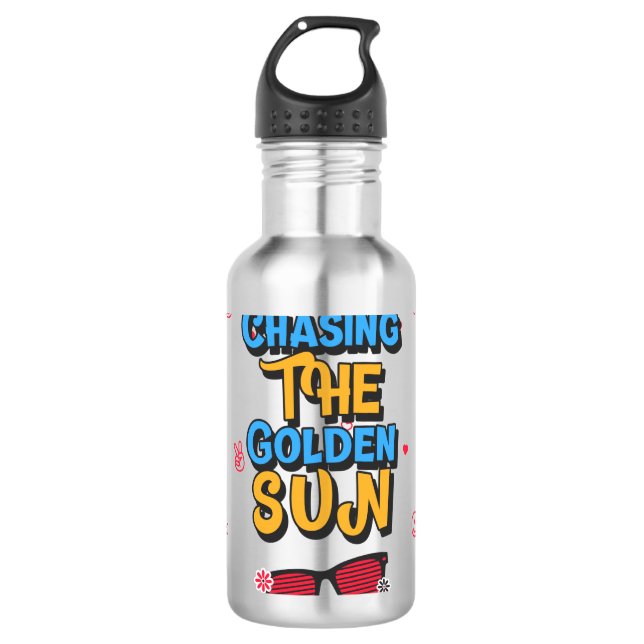 Chasing the Golden Sun 710 Ml Water Bottle (Front)