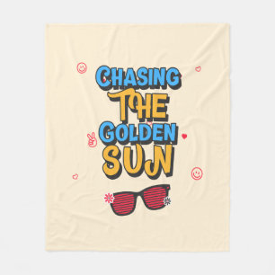 Chasing the Golden Sun Fleece Blanket
