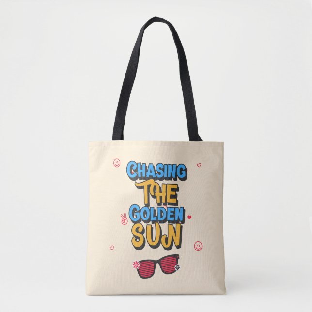 Chasing the Golden Sun Tote Bag (Front)