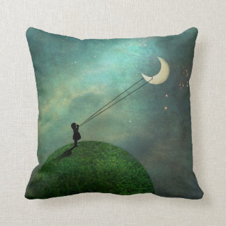 Chasing the moon Pillow