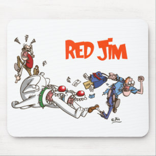 Chasing the postman mousepad
