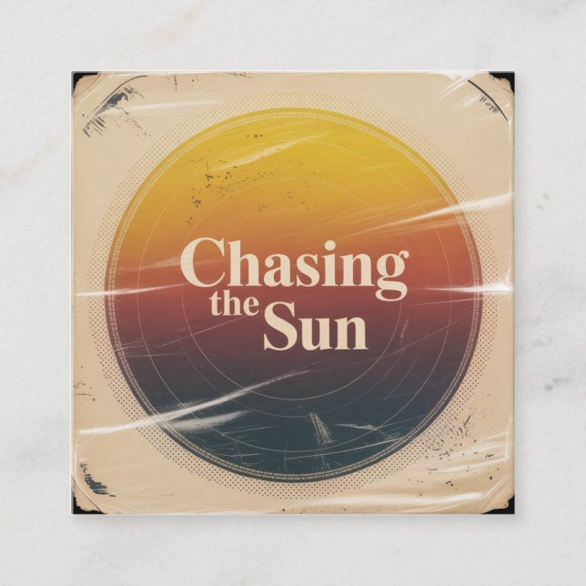 Chasing The Sun Calling Card (Front)