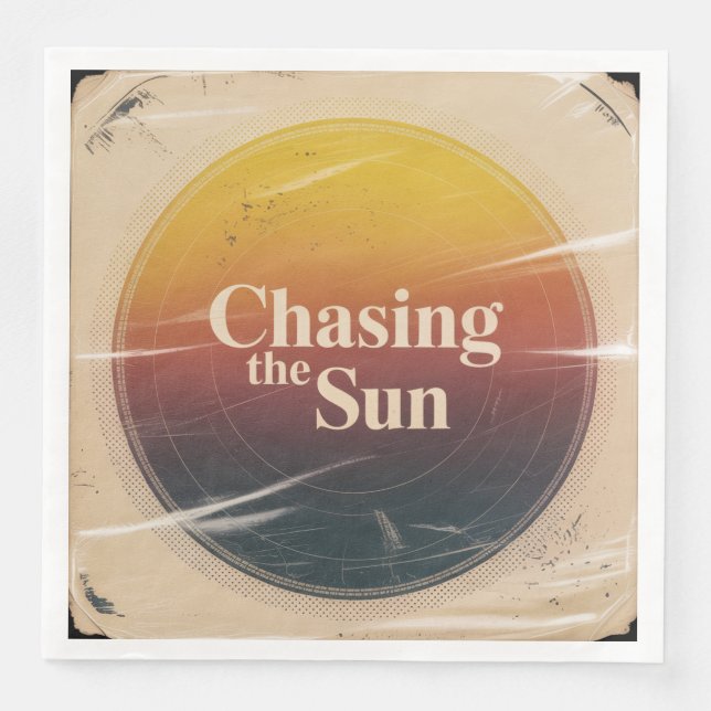 Chasing The Sun Napkin (Front)