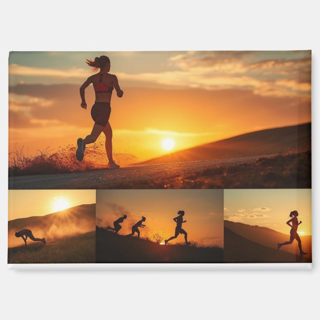 Chasing the Sunset – Magnetic Postcard Magnet (Front)