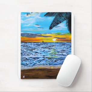 Chasing the Sunset Painting by Alfred Fox Mouse Pad
