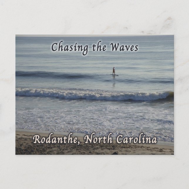Chasing the Waves Rodanthe Surfer Postcard (Front)