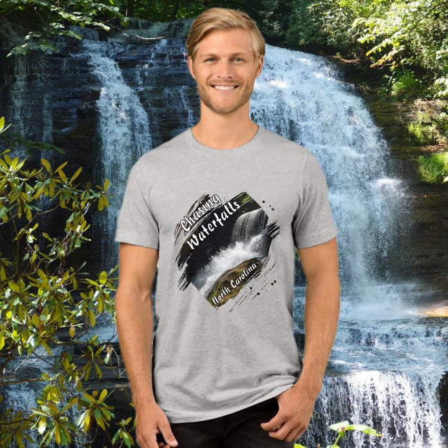 Chasing Waterfalls Adventure Hiking Tri-Blend Shirt (Creator Uploaded)
