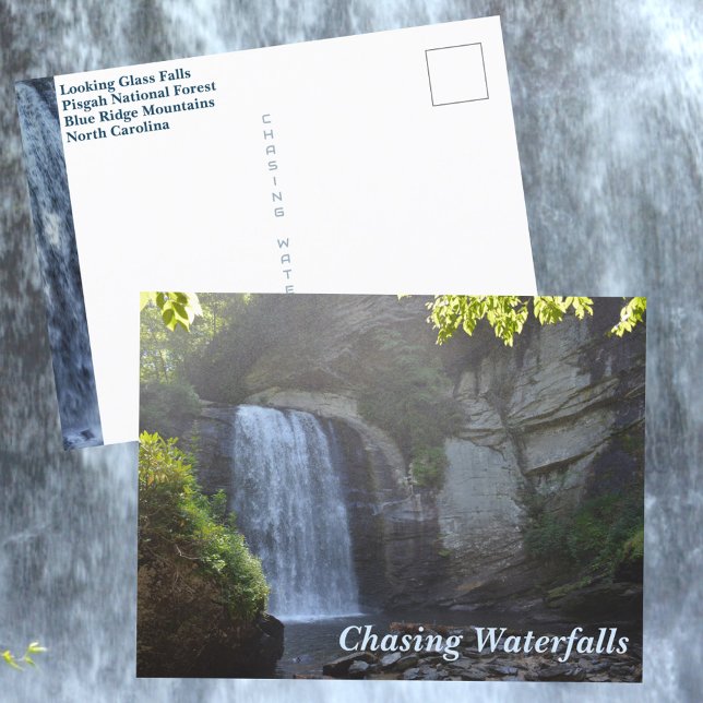 Chasing Waterfalls Blue Ridge Mountains NC Travel Postcard (Creator Uploaded)