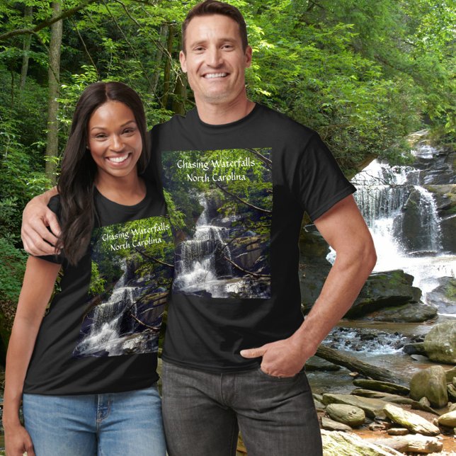 Chasing Waterfalls North Carolina Mountains Photo T-Shirt (Creator Uploaded)