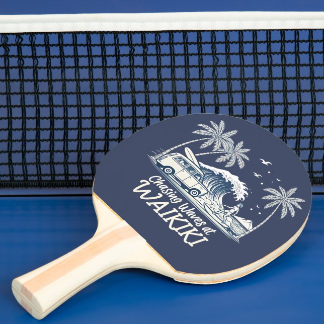 Chasing Waves at Waikiki Ping Pong Paddle (Insitu)