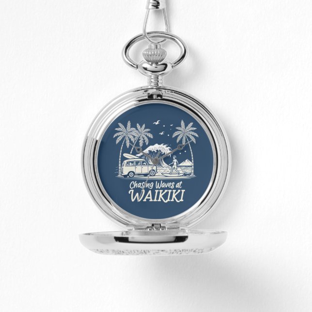 Chasing Waves at Waikiki Watch (Front)
