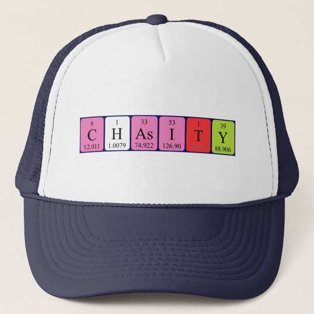 Chasity periodic table name hat (Front)