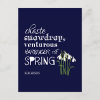 Chaste Snowdrop, Venturous Harbinger of Spring