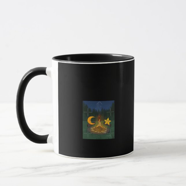 Chat Between The Moon Graphic Mug (Left)