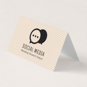 Chat Bubbles   Group   Stripes Business Card
