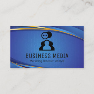 Chat Bubbles   Modern Background Business Card